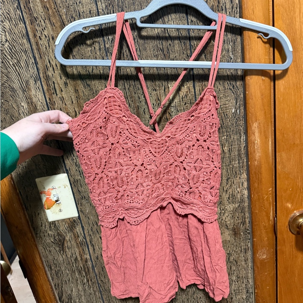 Maurices‎ Coral Lace Camisole